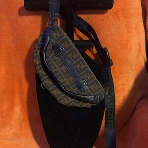 Black and Brown Belt Bag Fanny pack